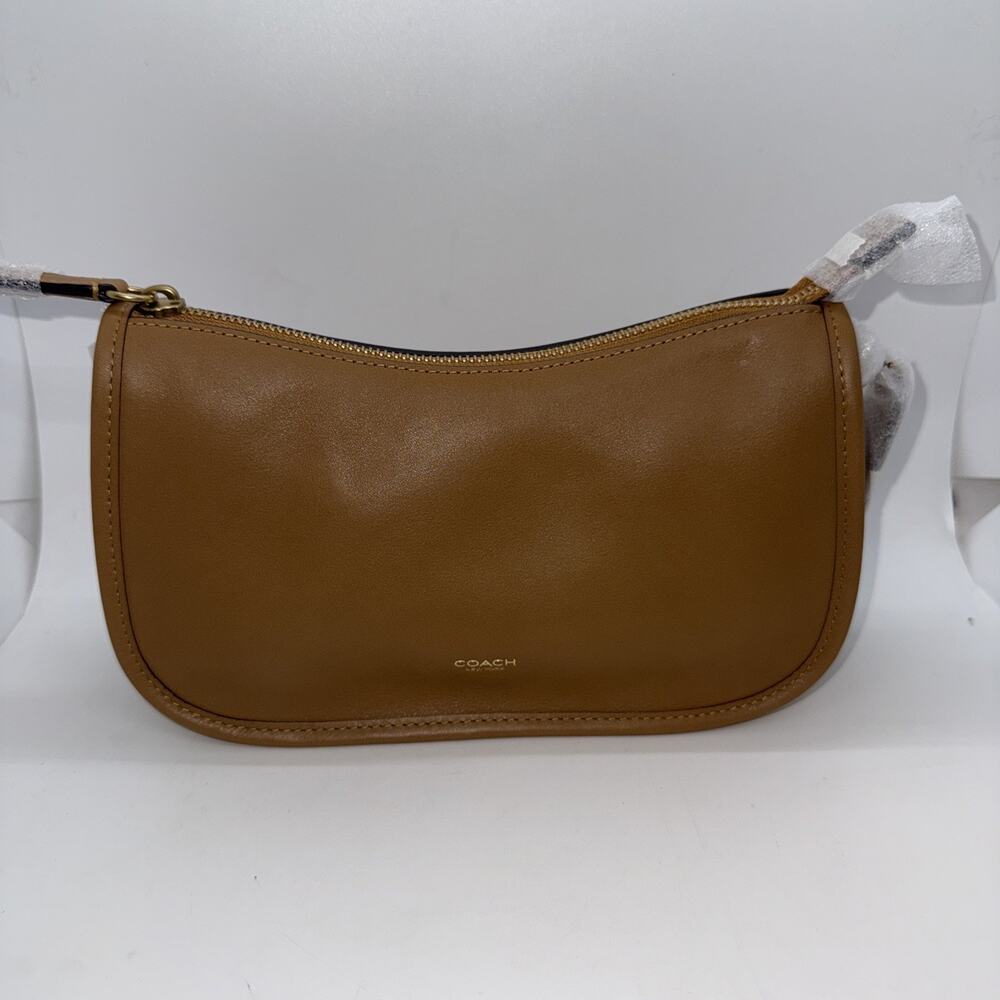 Coach Women's Waverly Bag CCC36 Honey Brown Leather Purse - Picture 5 of 9